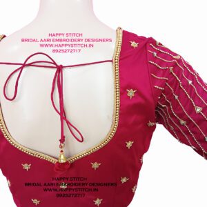 simple aari work blouse