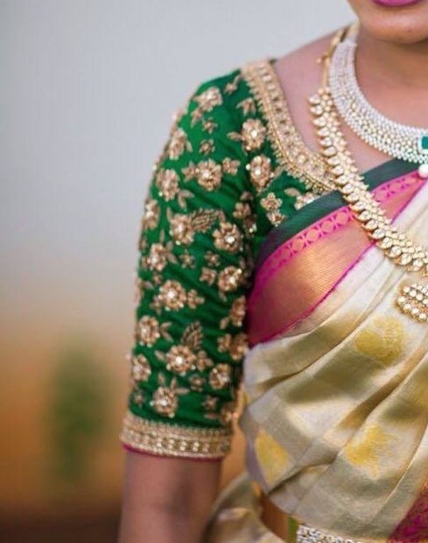 Aari Work - Hand Work Design - Maggam Work - Bridal Blouse Designs - 948